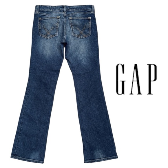 GAP Premium Boot Cut Mid Rise Jeans Timeless Classic Dark Wash Stretch Sz 4/27A - Picture 13 of 13